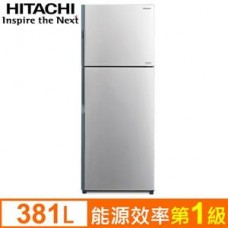 HITACHI 日立381L雙門變頻電冰箱RV399 SLS(典雅銀)
